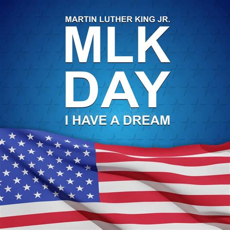 Martin Luther King Jr Day Greeting Card Stock Vector Illustration Of