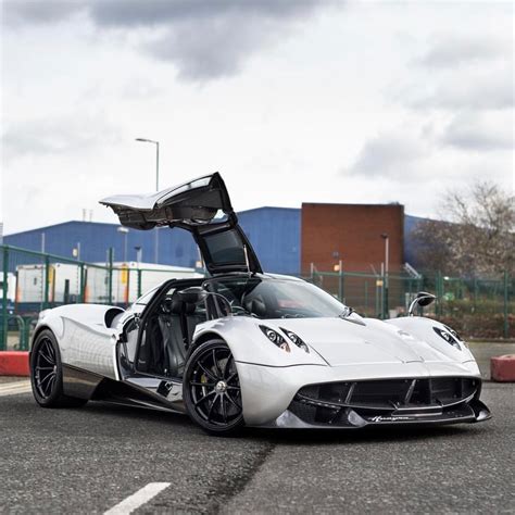 Pagani Huayra Painted In Silver W Exposed Carbon Fiber W The