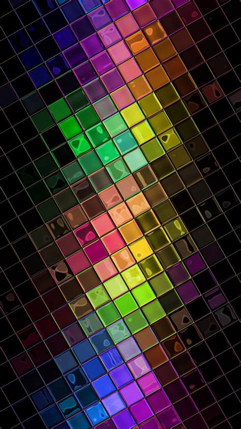 Squares Abstract Colorful Hd Phone Wallpaper Peakpx