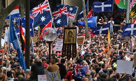 Australia Covid Protests Threats Against ‘traitorous Politicians As