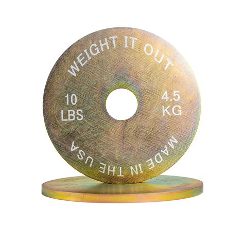 Solid Steel 10 Pound Weight Plate Pair Weight It Out