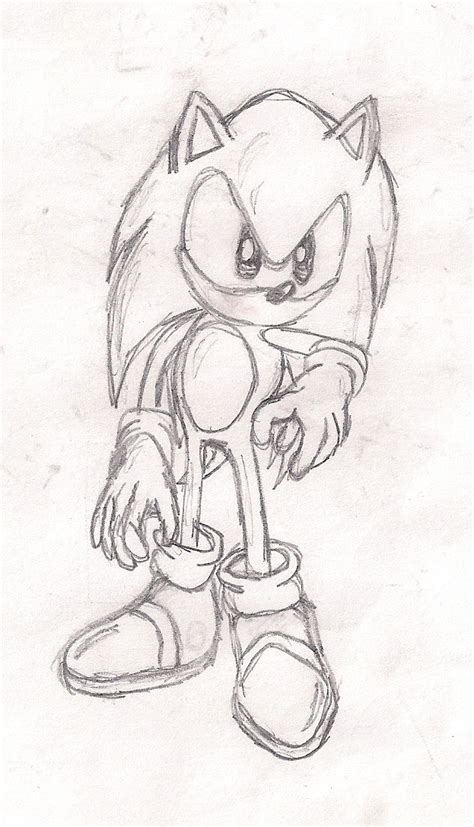 Old Sonic Drawing By Luigi2cool On Deviantart