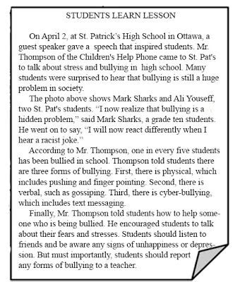 • national newspapers will report on national issues like. > News Report - Student Writing Guide