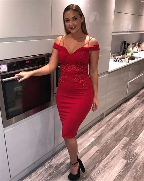Jacqueline Jossa Looks Sensational In A Figure Hugging Red Dress Daily Mail Online