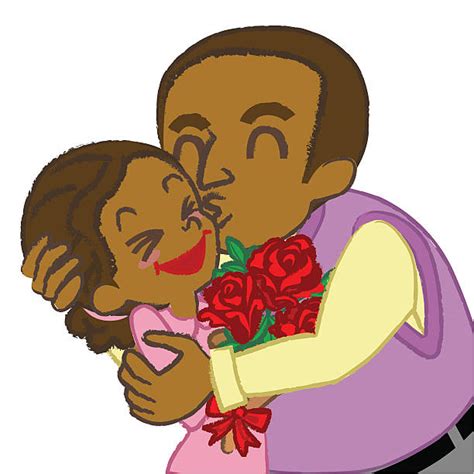 Cartoon Of A Black People Kissing Illustrations Royalty Free Vector Graphics And Clip Art Istock