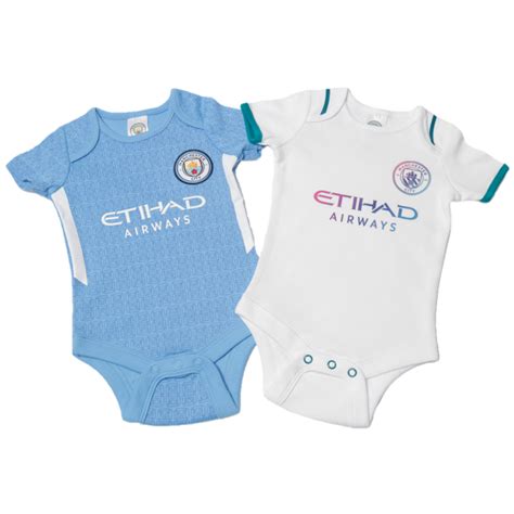 Manchester City Baby Bodysuits 2 Pack Official Man City Store