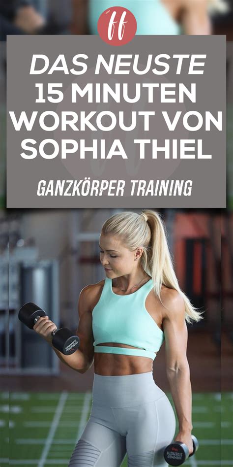Sophia thiel hilft dir auf dem weg zum traumbody. Sophia Thiel Training - So trainiert Sophia im 15 WORKOUT ...