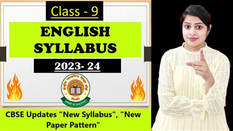 Class 9 English Syllabus 2023 24 Class 9 English Syllabus 2023 24 Cbse Greenboard Youtube