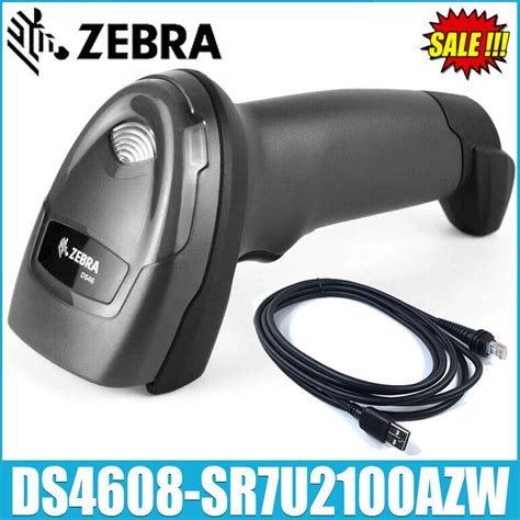 Zebra Ds4608 Sr7u2100azw 1d 2d Handheld Laser Imager Barcode Scanner Usb Cable For Sale
