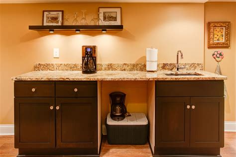 This includes kitchen counter overhangs, but there are standard. Wet Bar with granite countertop, under cabinet lighting ...