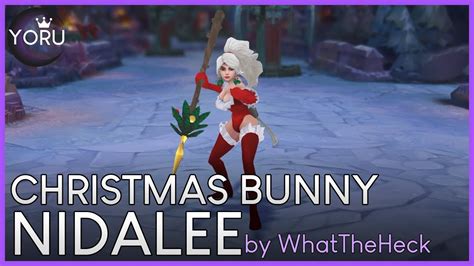 Christmas Bunny Nidalee 🐰 By Whattheheck League Of Legends Custom