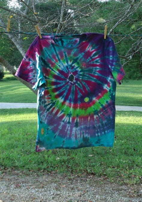 Tie Dyed Galaxy Tshirt L Hand Dyed Organic Cotton Shirt By