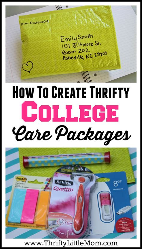 Most college students want the latest tech or just 49. Creating Thrifty College Care Packages | Hug, College and ...