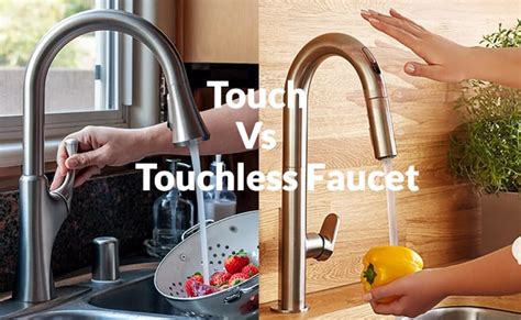 These faucets are powered by batteries. Touch vs Touchless Kitchen Faucet With Pros and Cons ...