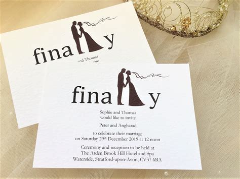 Wondering how much wedding invitations will cost you? Finally Postcard Wedding Invitations 80p each | Modern ...