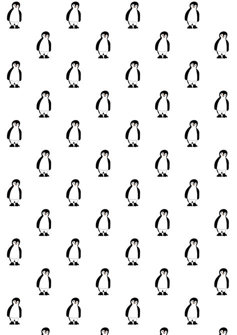 Free printable penguin scrapbooking paper - ausdruckbares