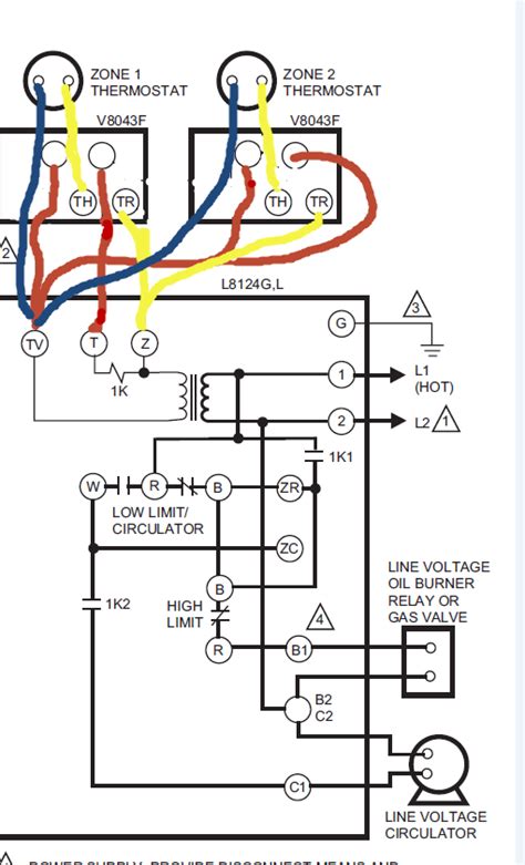 V8043e1012 Honeywell Zone Valve Wiring Diagram