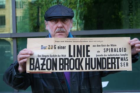 Er beteiligte sich als künstler und theoretiker an der durchsetzung von. Die Linie von Hamburg - Bazon Brock