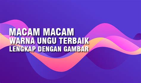23 Jenis Macam Macam Warna Ungu Terbaru Beserta Nama, Gambar dan Kode