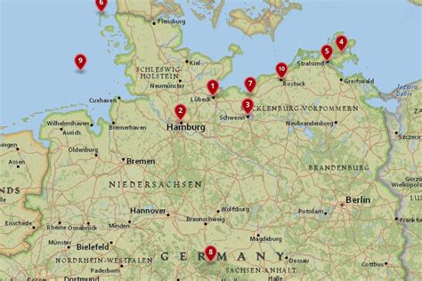 10 Most Amazing Destinations In Northern Germany With Map And Photos