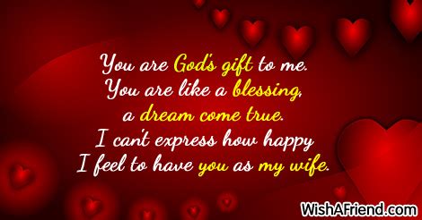 Nov 10, 2019 · in the age of email and text messages, a handwritten note or card is an especially thoughtful gesture. You are God's gift to me., Love Message For Wife