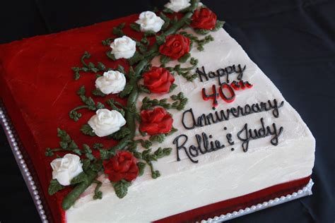 The big wedding cake company / all things sugar create unusual and bespoke birthday cakes. 40th Anniversary Cake — Anniversary | 40th anniversary ...