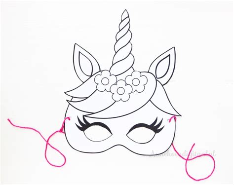 600 x 800 jpg pixel. Eenhoorn masker kleurplaat - Gratis printable | Coloriage ...