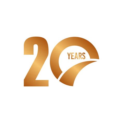 20 Anniversary Clipart Transparent Png Hd 20 Year Anniversary Vector