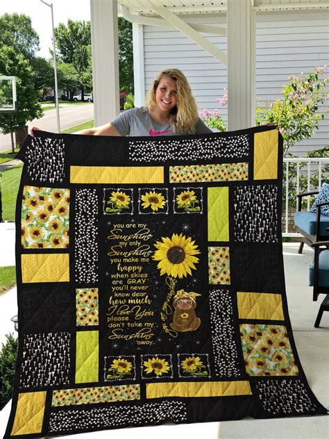 You are my sunshine images. Sloth - You are my sunshine Quilt - GroveBlankets
