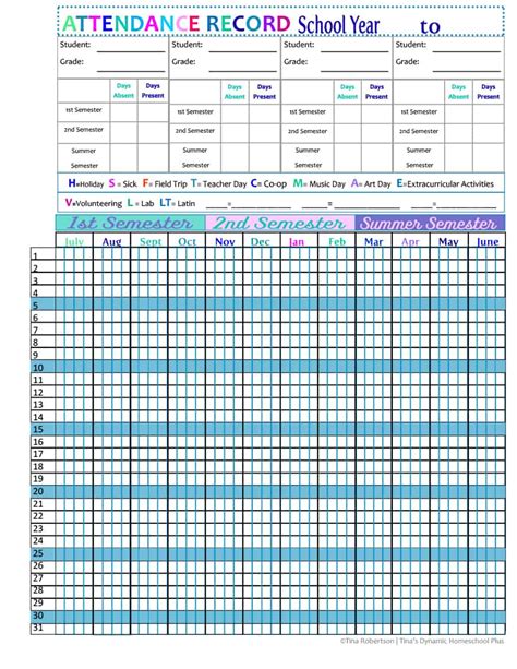 Meeting Attendance Tracker Template Example Calendar Printable