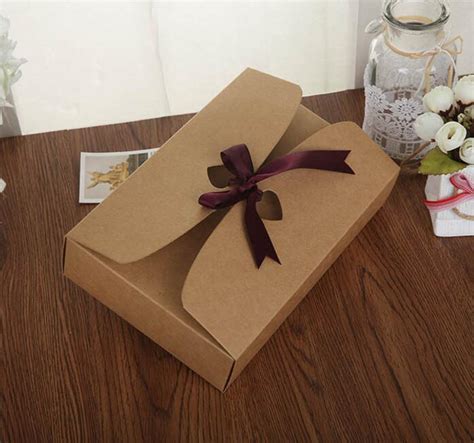 Qin0103215145cm Diy Handmade T Boxes Kraft Paper T Box