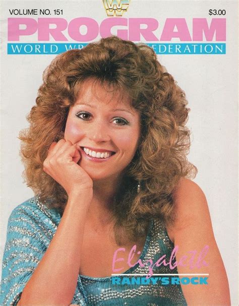 Vintage 1987 Wwf Wrestling Program Number 151 Miss Elizabeth On Cover Miss Elizabeth