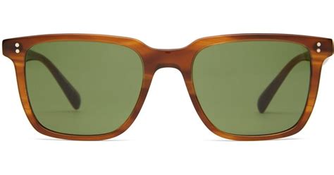 Oliver Peoples Lachman Square Acetate Sunglasses In Brown For Men Lyst