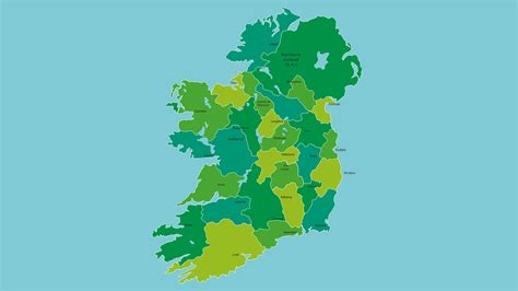 Mapa político de Irlanda Mapas Irlanda y Mapa politico