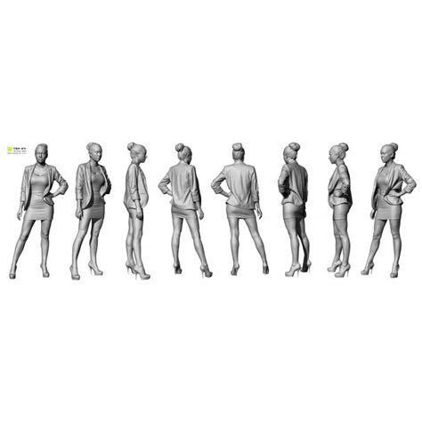Shaded Female 07 Pose 2 Female Anatomy Reference Poses 3d Body Scanning