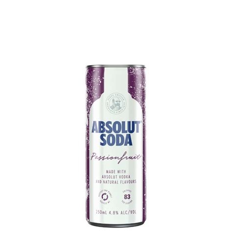buy absolut passionfruit vodka soda cans 250ml red bottle