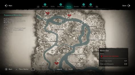 Where To Find The River Map Clue In River Exe In Assassin S Creed