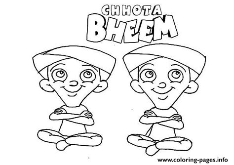 Free printable hidden picture pages. Chota Bheem Characters Dhole And Bhole Coloring Pages ...