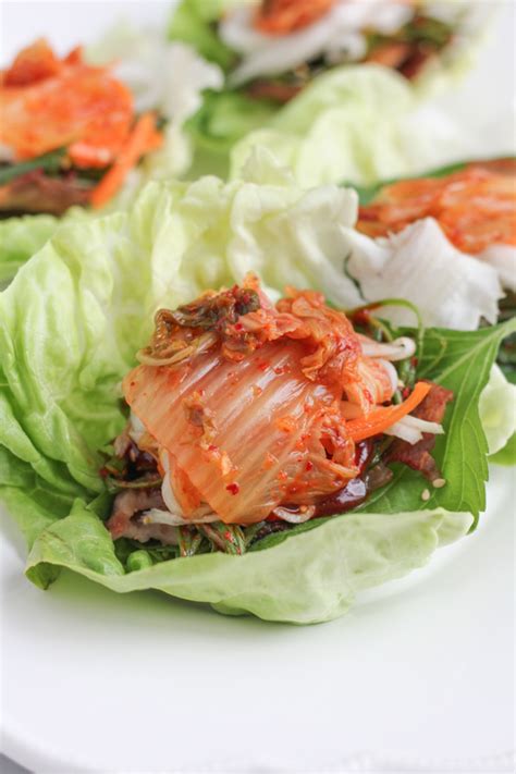 Consider making this dish in july or august, when peaches are at their sweetest and juiciest. Pork Belly Lettuce Wraps • Hip Foodie Mom