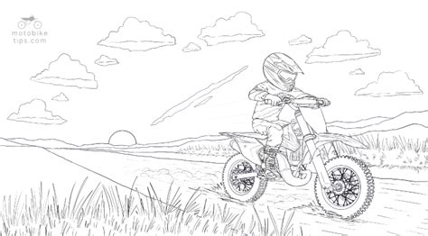 Dirt Bike Coloring Pages - Free Printables of Kids Dirtbikes - motobiketips