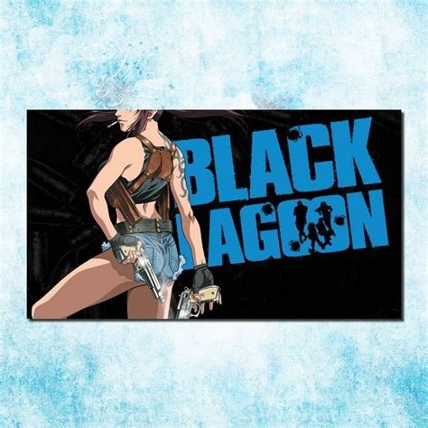 Black Lagoon Revy Two Hand Anime Art Silk Canvas Poster Print 13x24