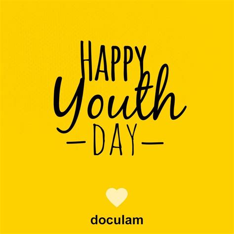 Today, we are celebrating all the young at heart, vibrant in mind. Happy Youth Day! - Doculam