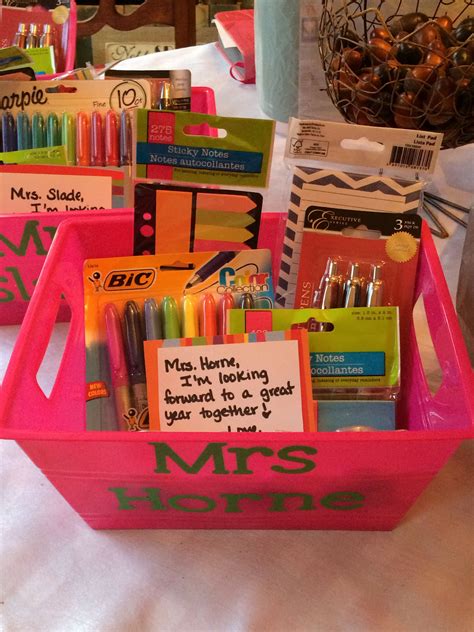 I love my kindergarten crate!!! First Day of School Teacher Gift | Diy teacher gifts ...