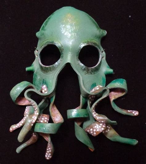 Leather Octopus Mask Bearded Etsy Nautical Themed Event Octopus Mask