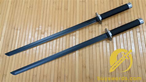 Twin Ninja Swords With Back Scabbard