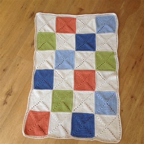 Crochet Granny Square Baby Blanket Pattern Instant Download Etsy