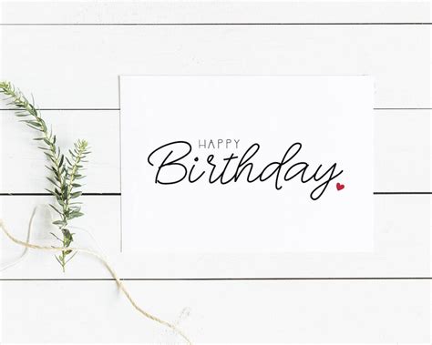 Happy Birthday Printable Card Perfect Birthday Card For Etsy