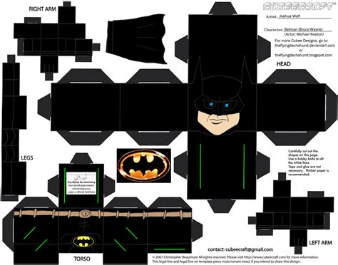 Batman Papercraft Toy Free Printable Papercraft Templates