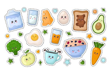 Are you searching for kawaii png images or vector? Cute vector kawaii food - Stickers (355109 ...