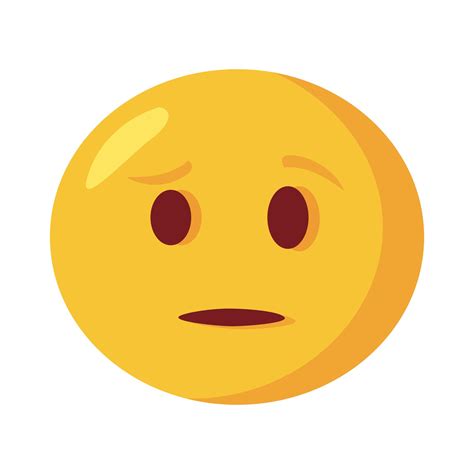 Sad Emoji Face Classic Flat Style Icon 2516481 Vector Art At Vecteezy